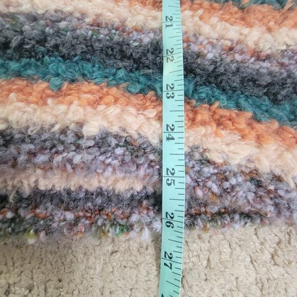 Moth M Murray Cowl Neck Striped Multicolor Wool Mohair Blend Sweater - Picture 6 of 11